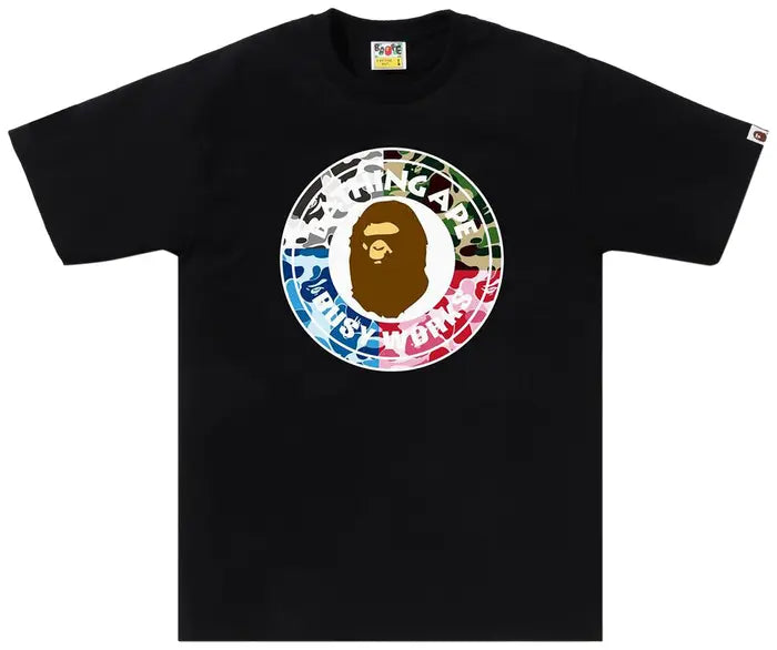 BAPEABCCamoCrazyBusyWorksTeeBlackIcySociety