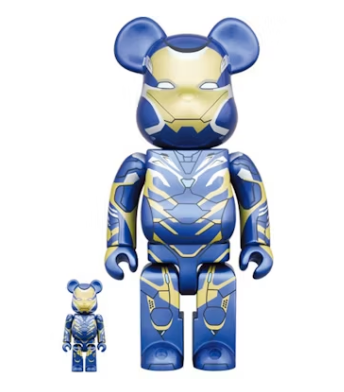 Bearbrick x Marvel Iron Man Rescue Suit 100% & 400% Set