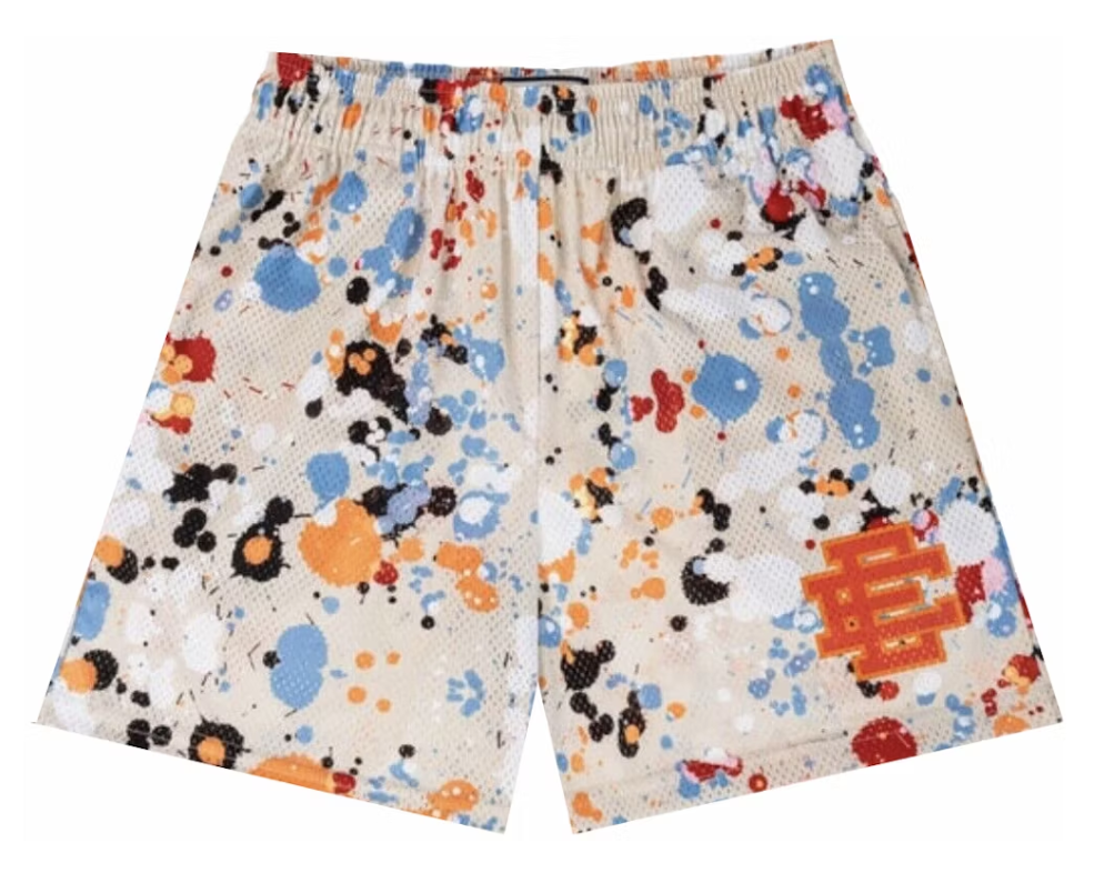 EricEmanuelEEBasicShortWhiteSplatter