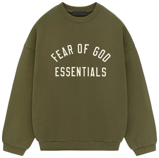 Fear of God Essentials Fleece Crewneck 'Military'