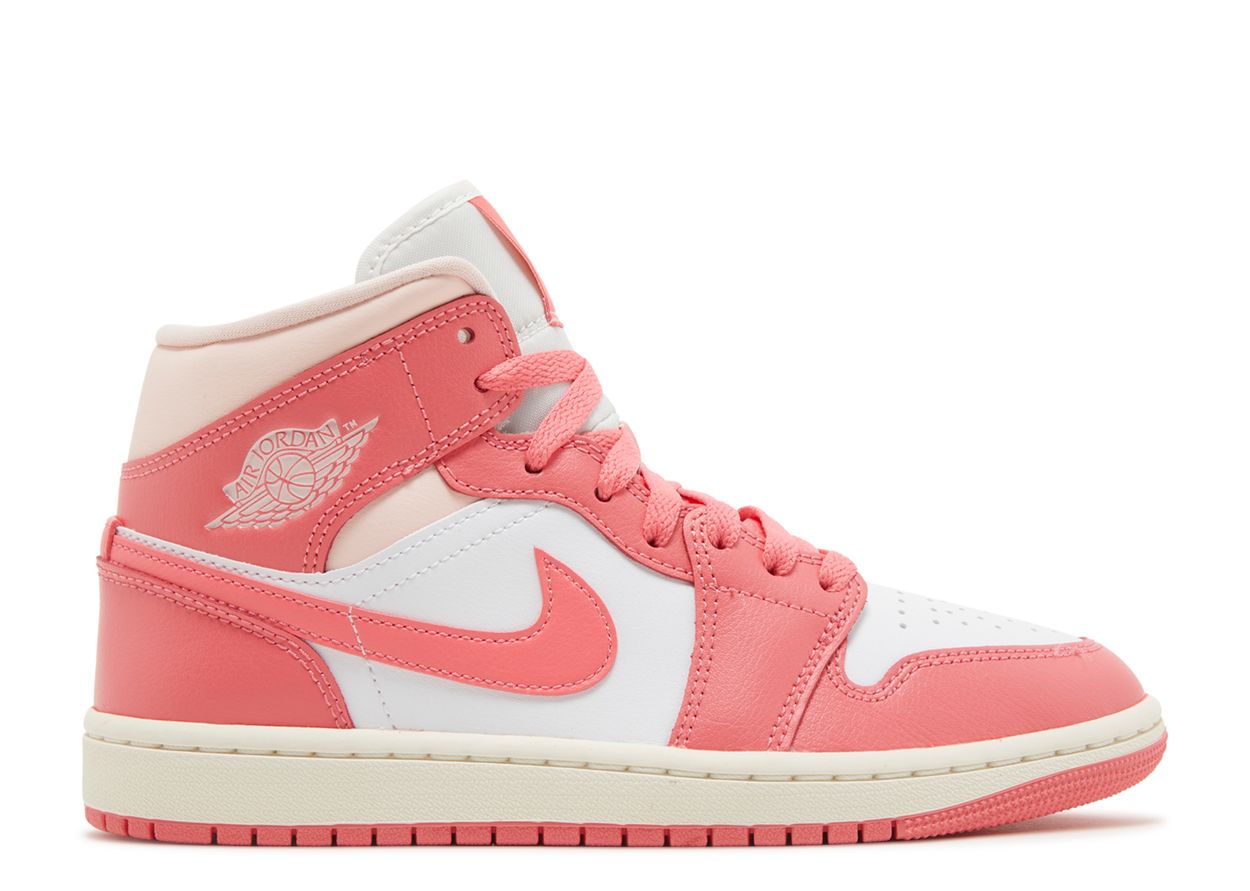 Jordan 1 Mid Strawberries and Cream (Women's)