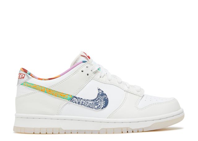 Nike Dunk Low White Multi-Color Paisley (GS)