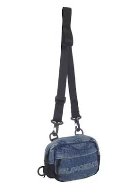 Supreme Denim Mini Shoulder Bag Washed Indigo