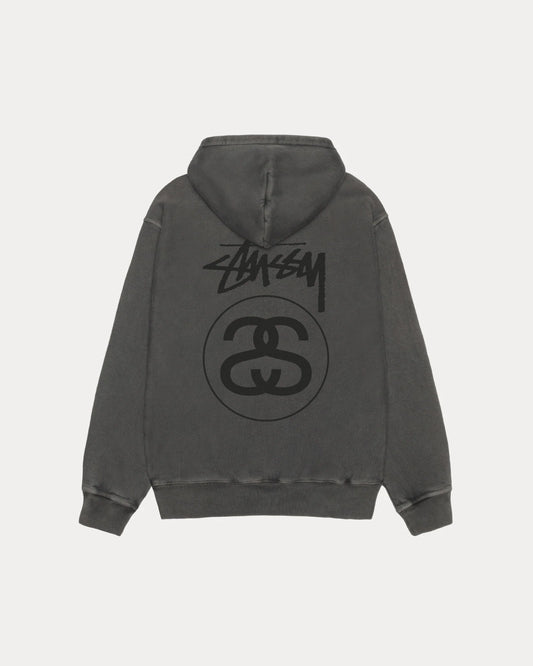 Stussy Stock Link Hoodie Pigment Dyed Black