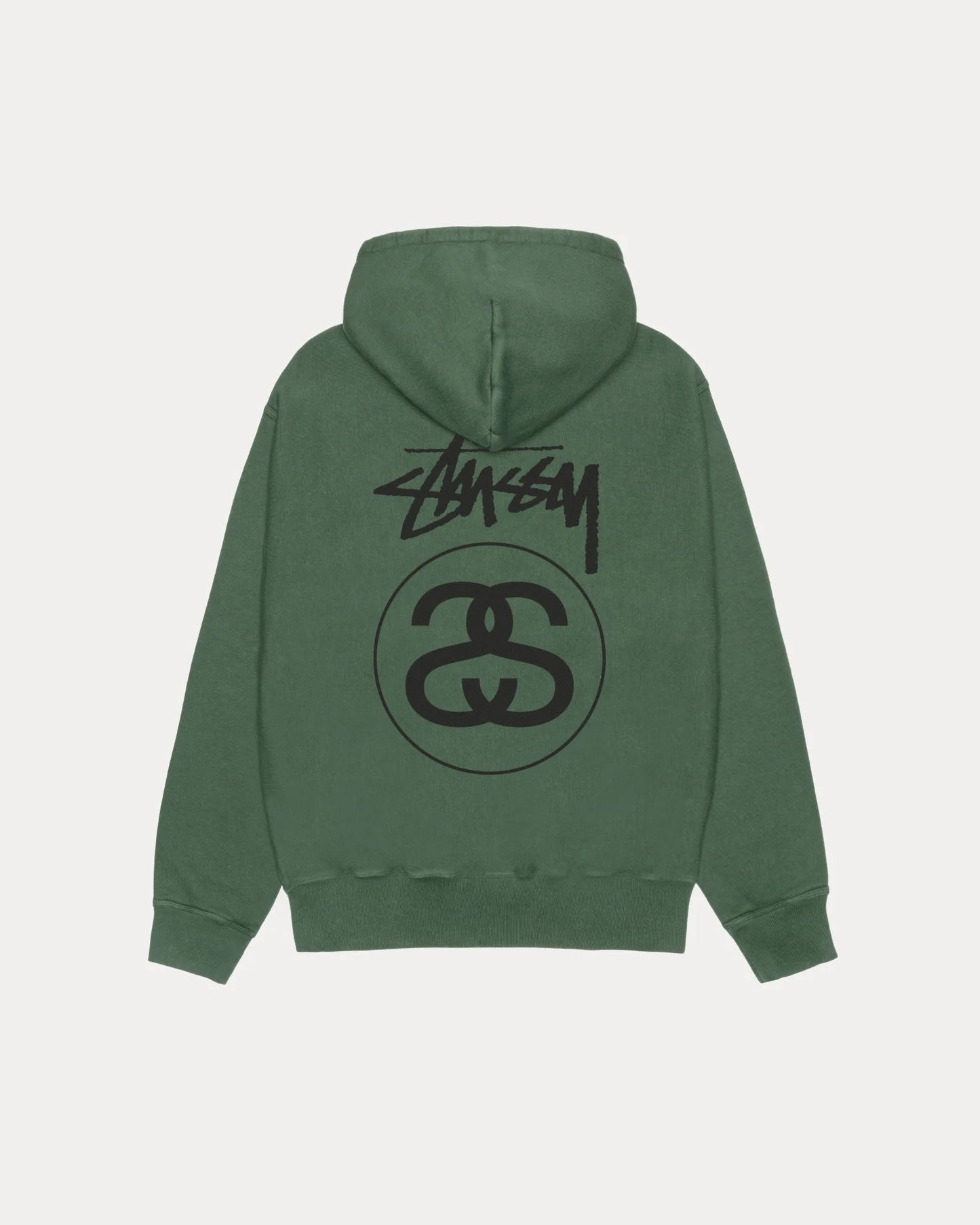 Stussy Stock Link Hoodie Pigment Dyed Green