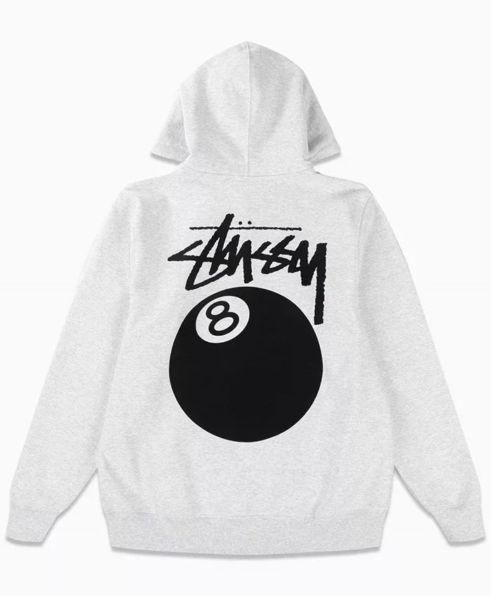 Stussy 8 ball Hoodie White