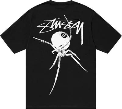 Stussy Arachnid Pigment Dyed Tee Black