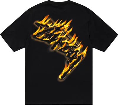 Stussy Burning Stock Tee Black