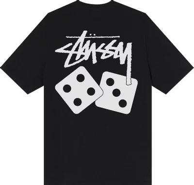 Stussy Dice Pigment Dyed Tee Black