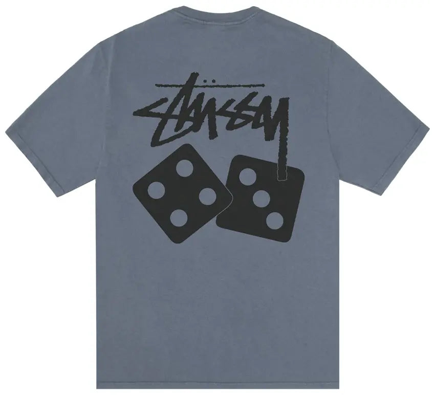 Stussy Dice Tee Pigment Dyed 'Navy'