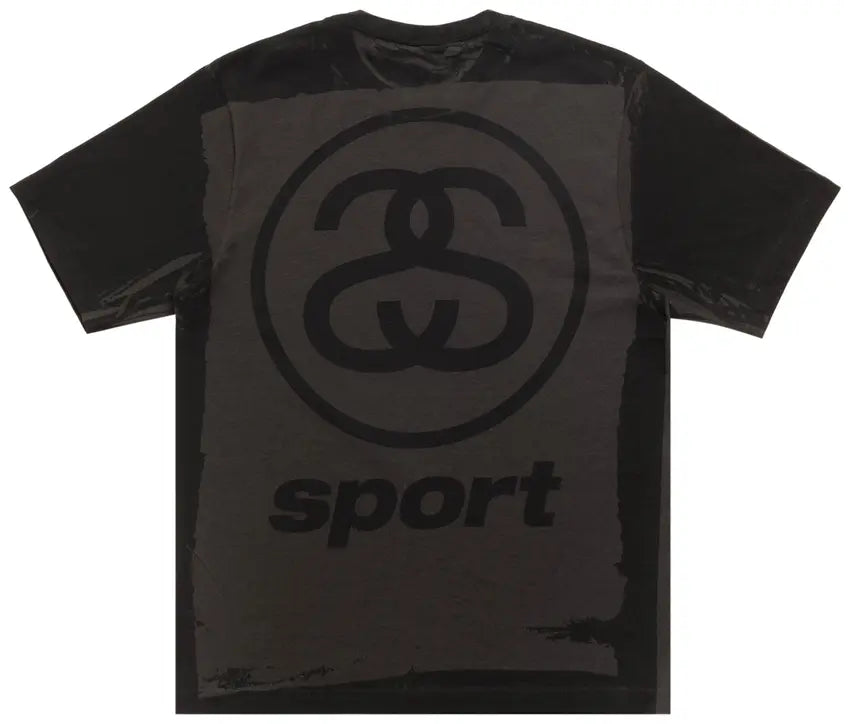 Stussy Link Sport Tee Pigment Dyed 'Faded Black'