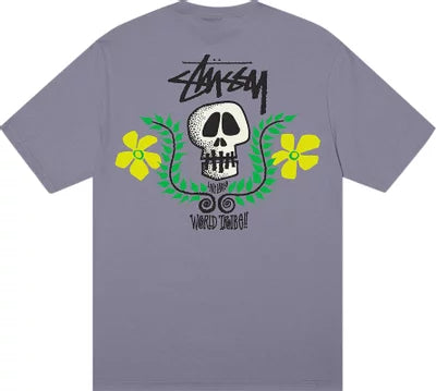 Stussy Skull Crest Tee Mauve