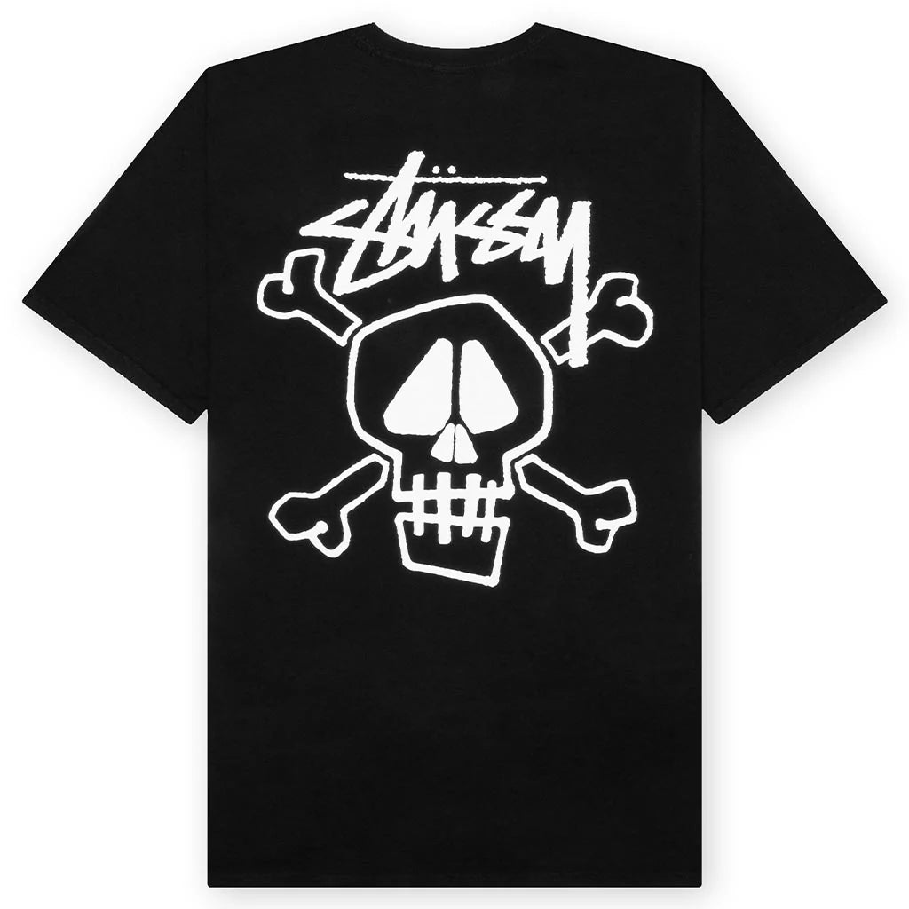 Stussy Skull & Bones Pigment Dyed Tee Black