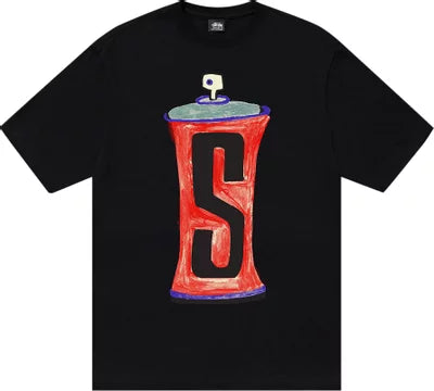 Stussy Spraycan Tee Black