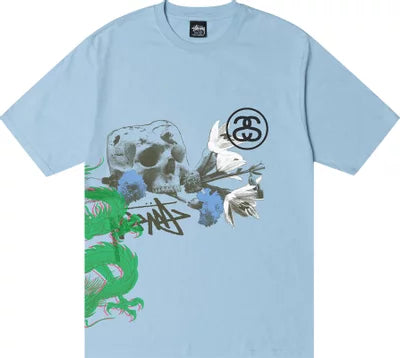 Stussy Strike Pigment Dyed Tee Sky Blue