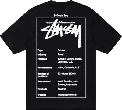 Stussy Wiki Tee Black