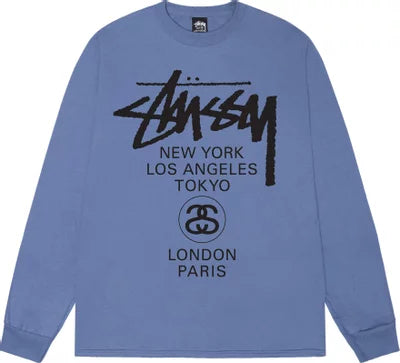 Stussy World Tour LS Tee Storm