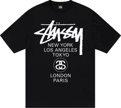 Stussy World Tour Tee Black