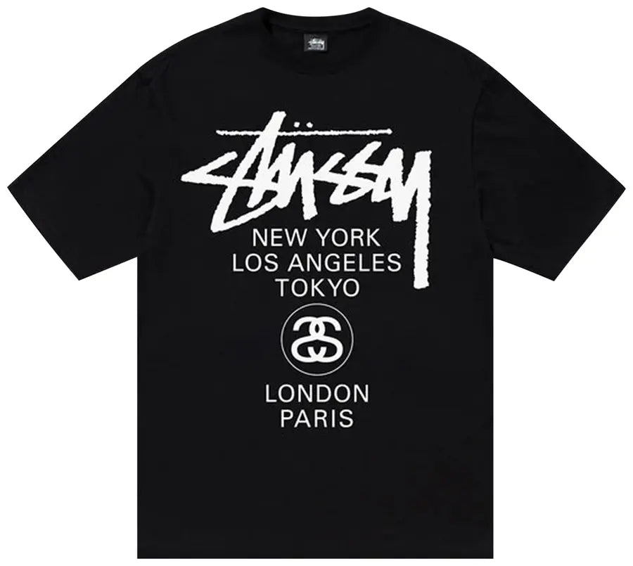 Stussy World Tour Tee 'Black'