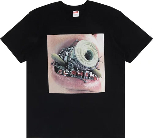 Supreme Braces Tee Black