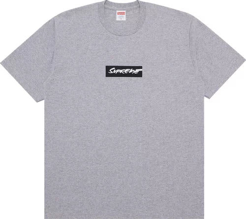 Supreme Futura Box Logo Tee Heather Grey
