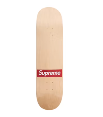 SupremeRoutedBoxLogoSkateboardDeckNatural