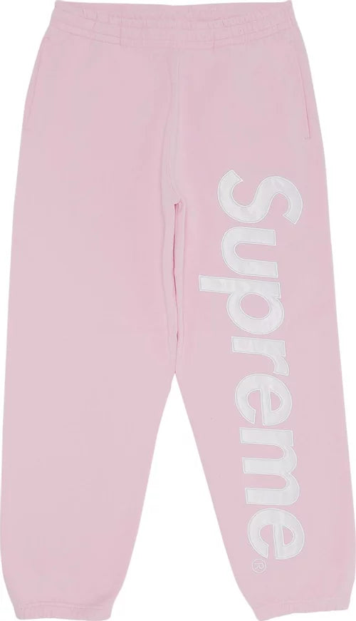 Supreme Satin Appliqué Sweatpant (FW23) Light Pink