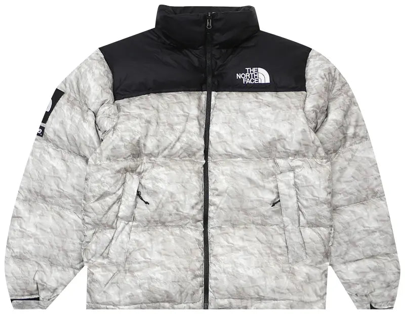 SupremeTheNorthFacePaperPrintNuptseJacketPaperPrintIcySocietySLC