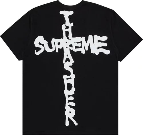 Supreme Thrasher Cross Tee Black