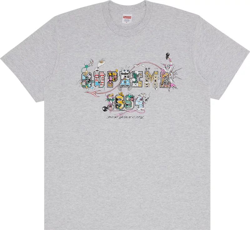 Supreme Varsity Tee Ash Grey
