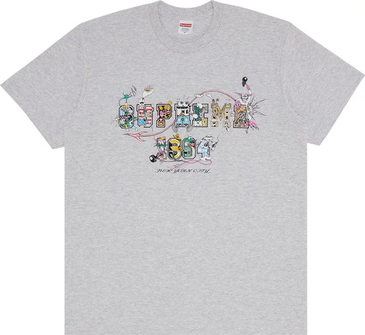 Supreme Varsity Tee Ash Grey