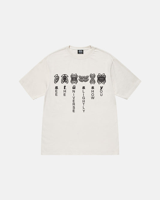 Stussy Universe Pigment Dyed Tee Natural