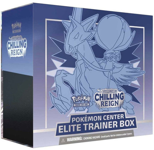 Pokemon Chilling Reign Pokemon Center Elite Trainer Box [Ice Rider Calyrex] (Exclusive) - SWSH06: Chilling Reign (SWSH06)