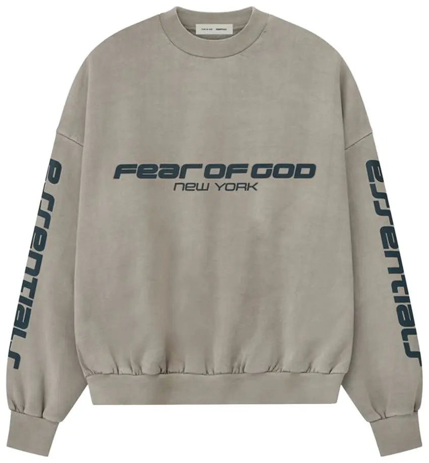 Fear of God Essentials Heavy Fleece Cropped Relaxed Sweatshirt Grey
