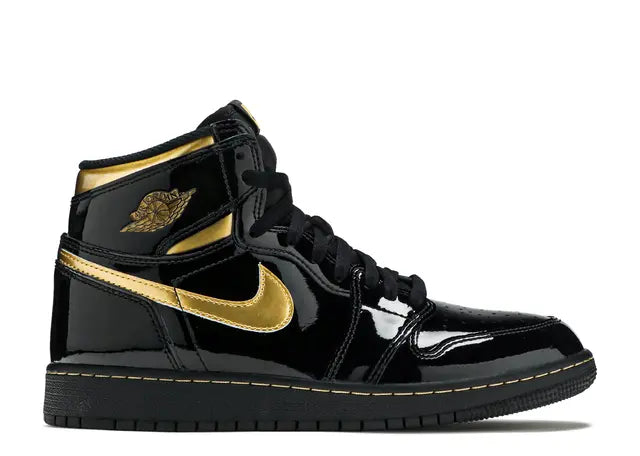 Jordan 1 Retro High Black Metallic Gold (2020) (GS)