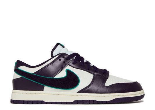 Nike Dunk Low Chenille Swoosh Sail Grand Purple