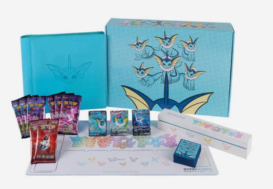 Pokemon TCG 2024 Eevee GX Gift Box Vaporeon Box Exclusive (Chinese version)