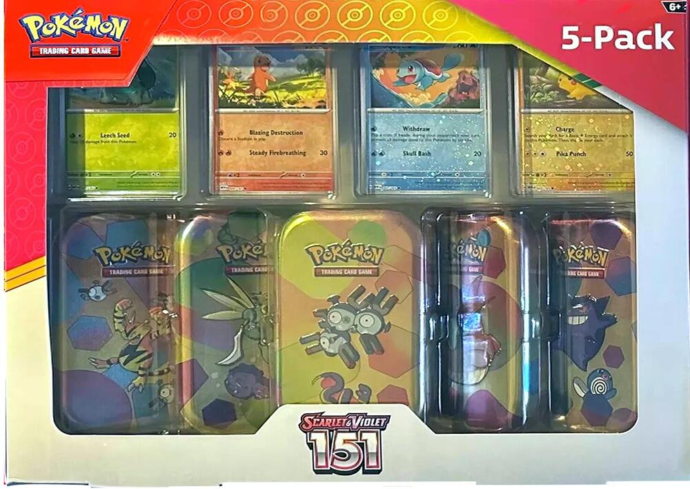 Pokemon Scarlet & Violet 151 Mini Tin 5-pack