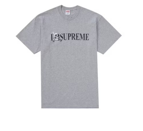Supreme Skull Tee Heather Grey