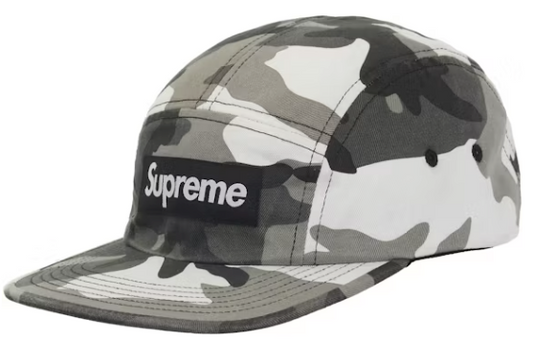 Supreme Washed Chino Twill Camp Cap Snow Camo