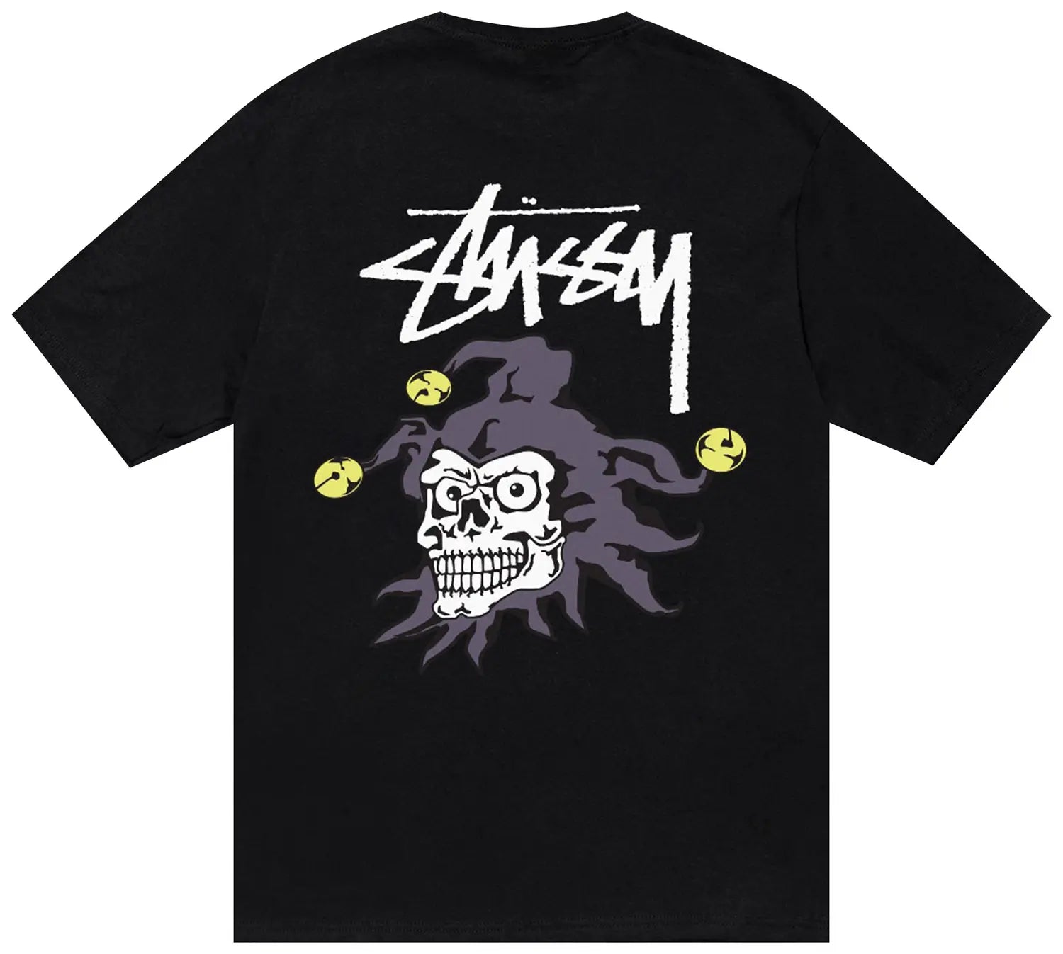 StussyJokerTeeBlackIcySocietySLC