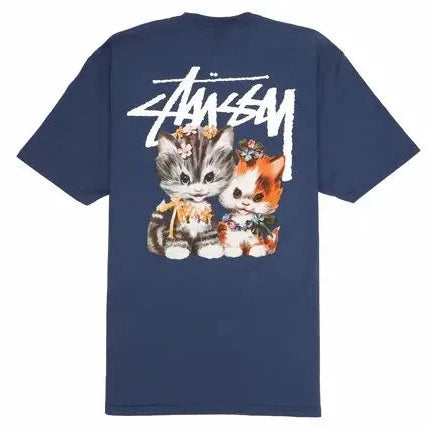 Stussy Kittens Tee Midnight