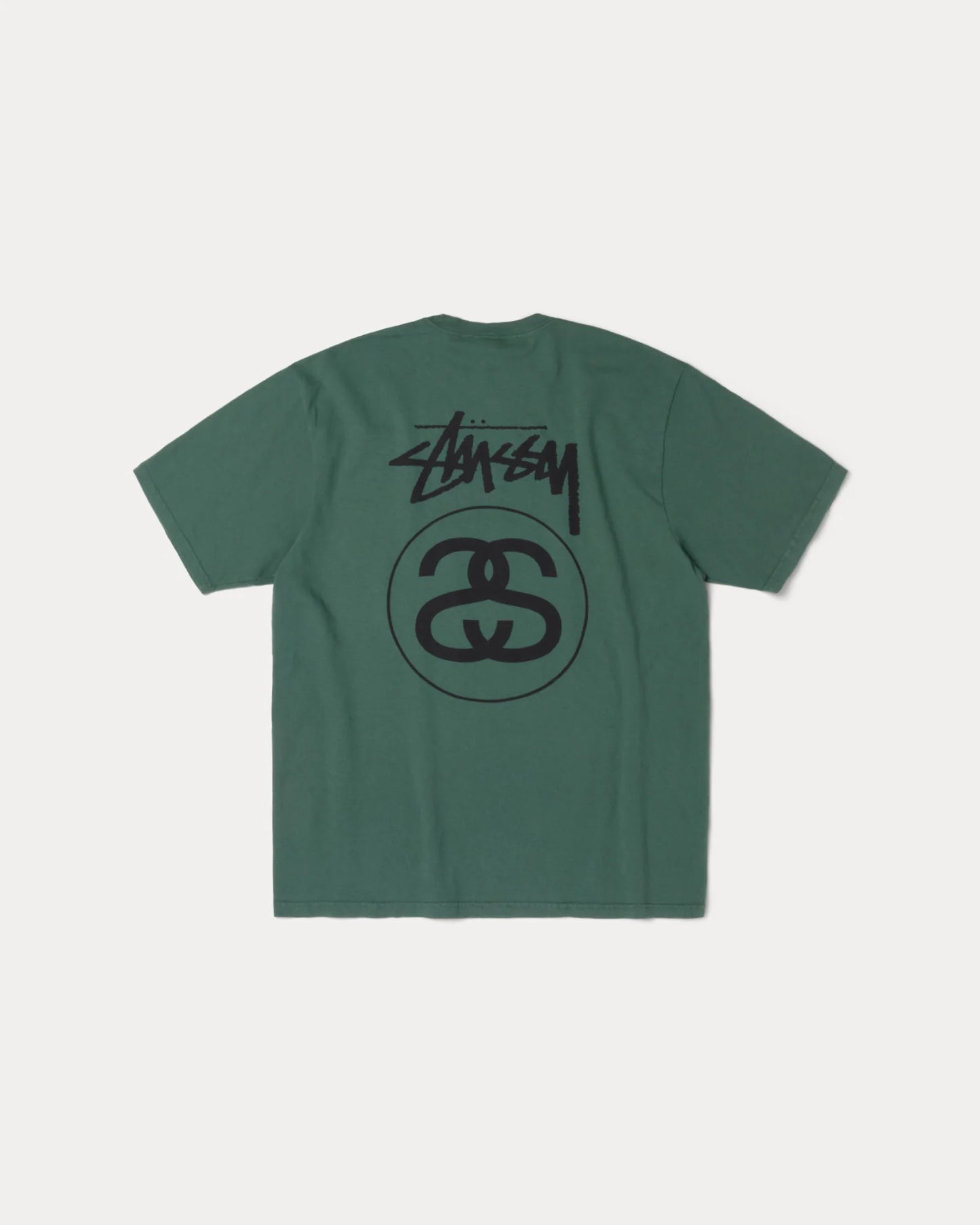 Stussy Stock Link Tee Pigment Dyed Tee Green