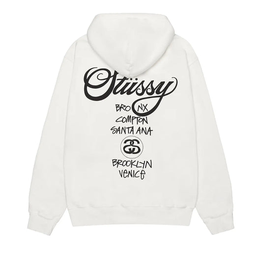 Stussy World Tour Hoodie 'Natural'