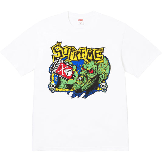 SupremeBlowoutTeeWhiteIcySociety