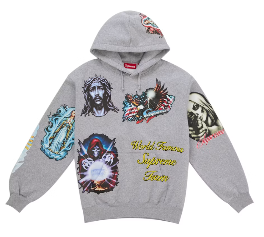 Supreme Stickers Hooded Sweatshirt