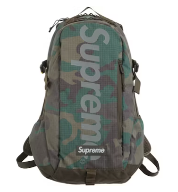 Supreme Backpack (SS24)
Woodland Camo Icy Society SLC